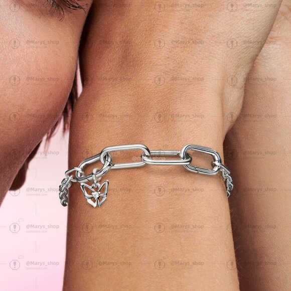 Pandora Butterfly Mini Dangle Charm - Picture 2 of 2